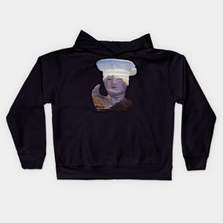 Facing a mountain Kids Hoodie